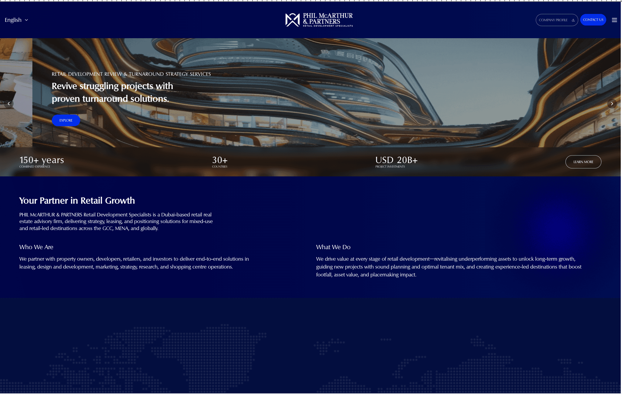 Bilingual Corporate Website slide 1