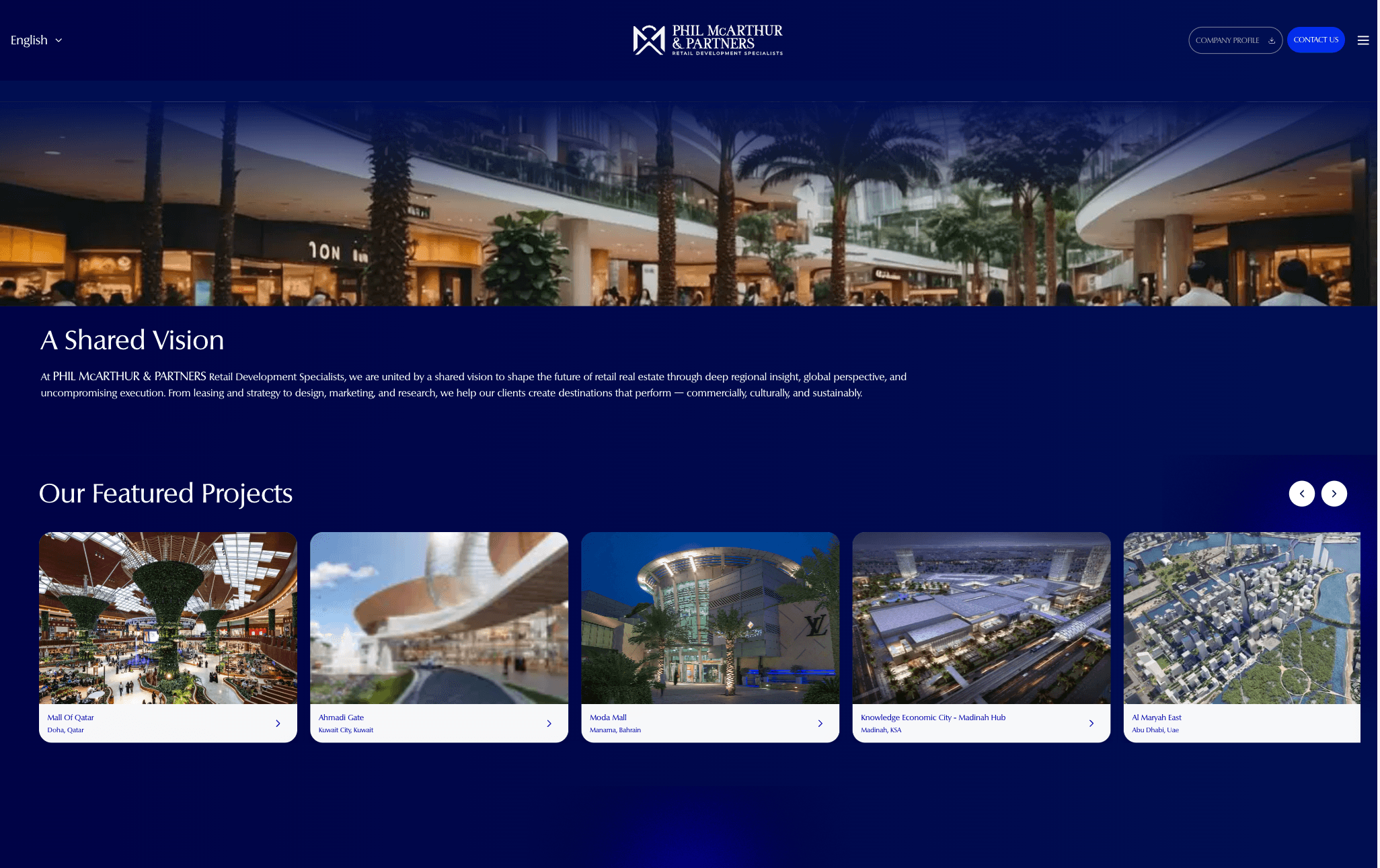 Bilingual Corporate Website slide 3