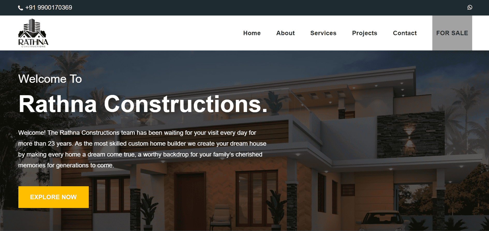 Rathna Constructions slide 1