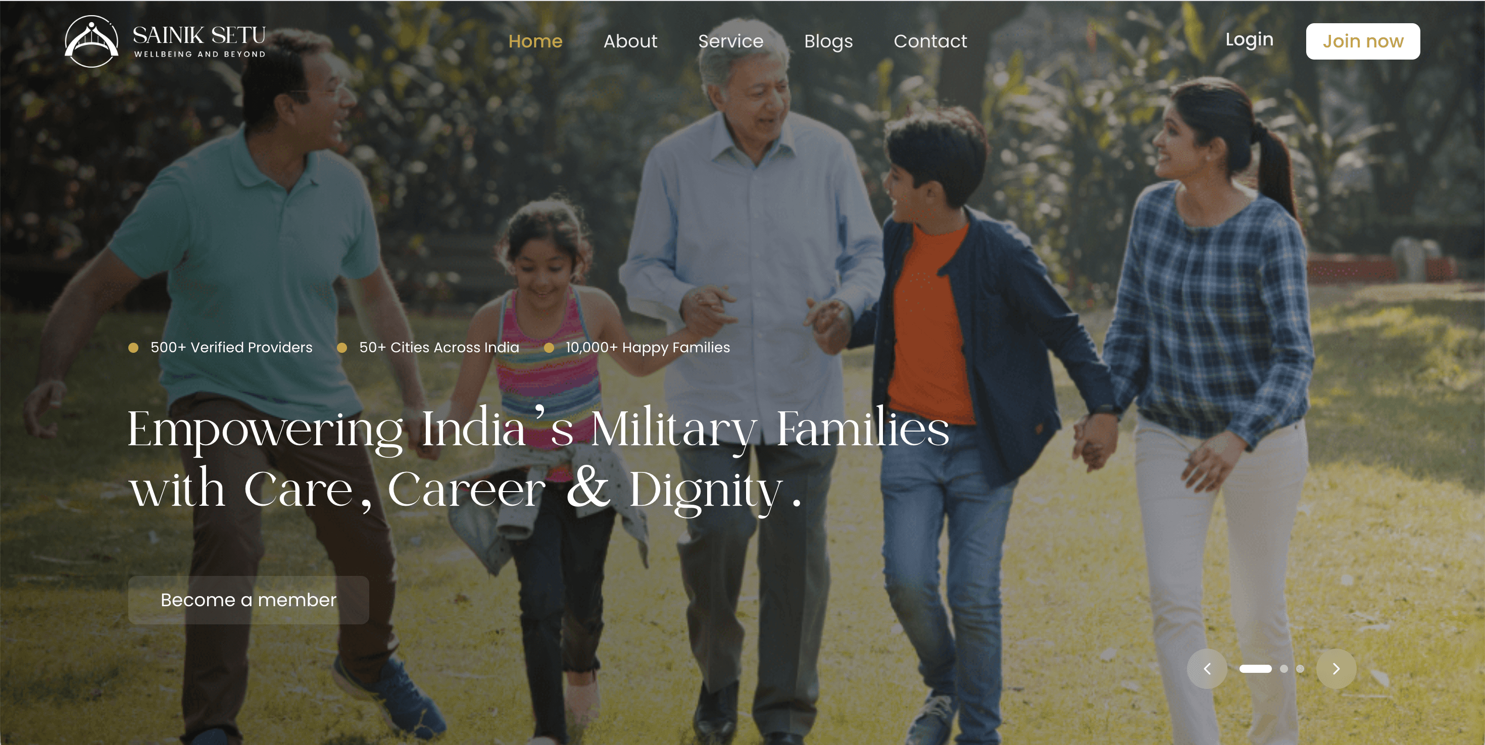 Senior Citizen Services Platform slide 1