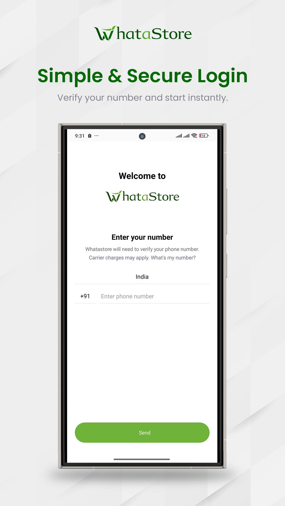 whataStore Interface 1